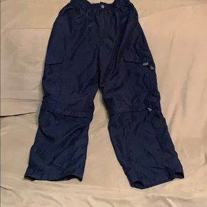 Blue zip-off pants